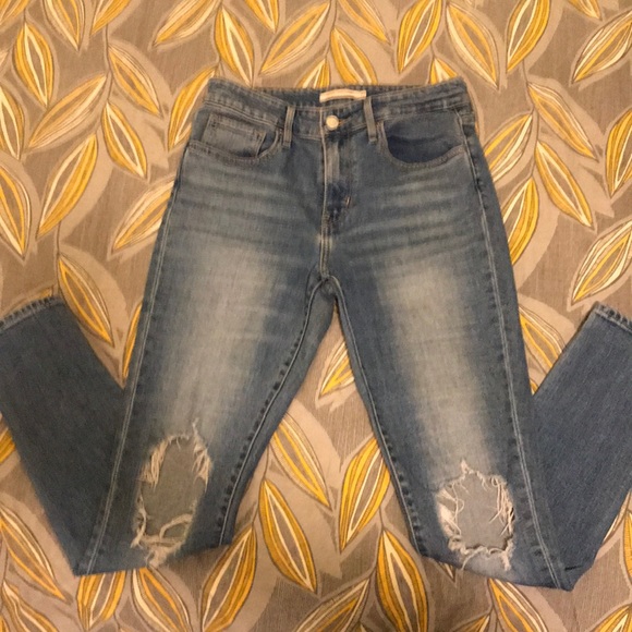 Levi’s 721 High Rise Ripped Skinny 27 - Picture 4 of 8